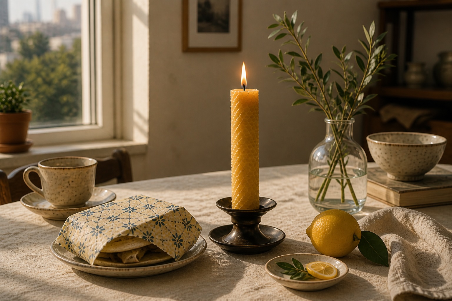 Beeswax candle use notes
